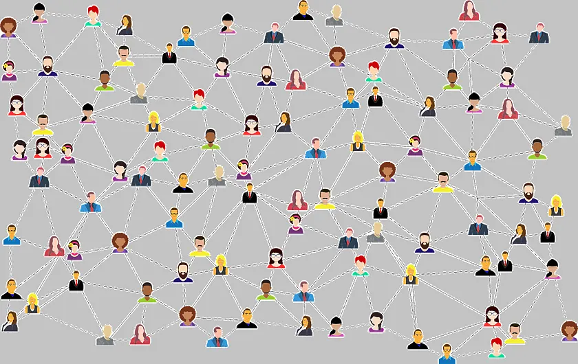 Symbolbild Netzwerk mit Logo CHANCE