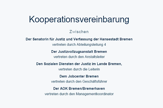 Kooperationsvereinbarung